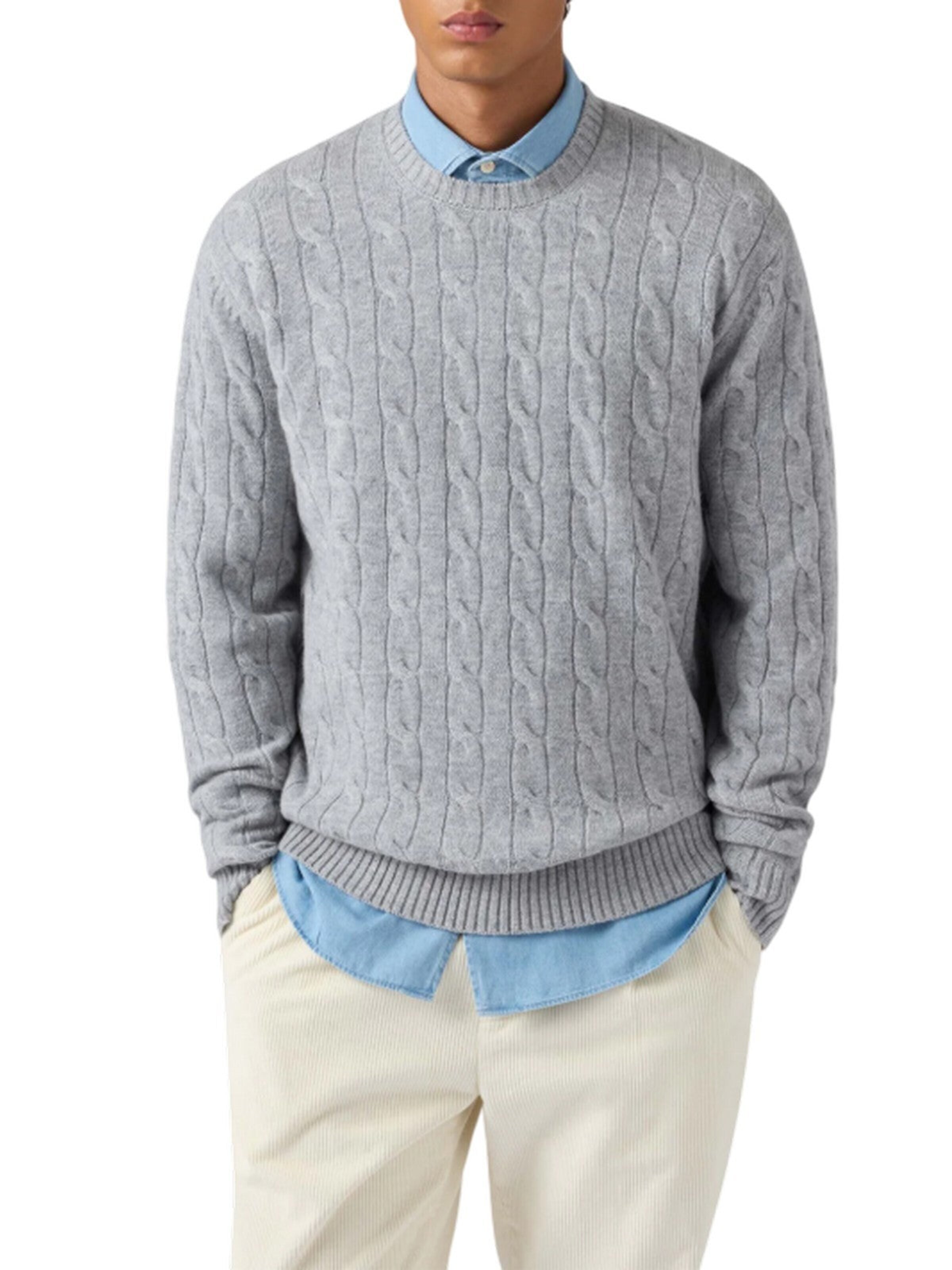 Pullover di MC2 Saint Barth in grigio: frontale