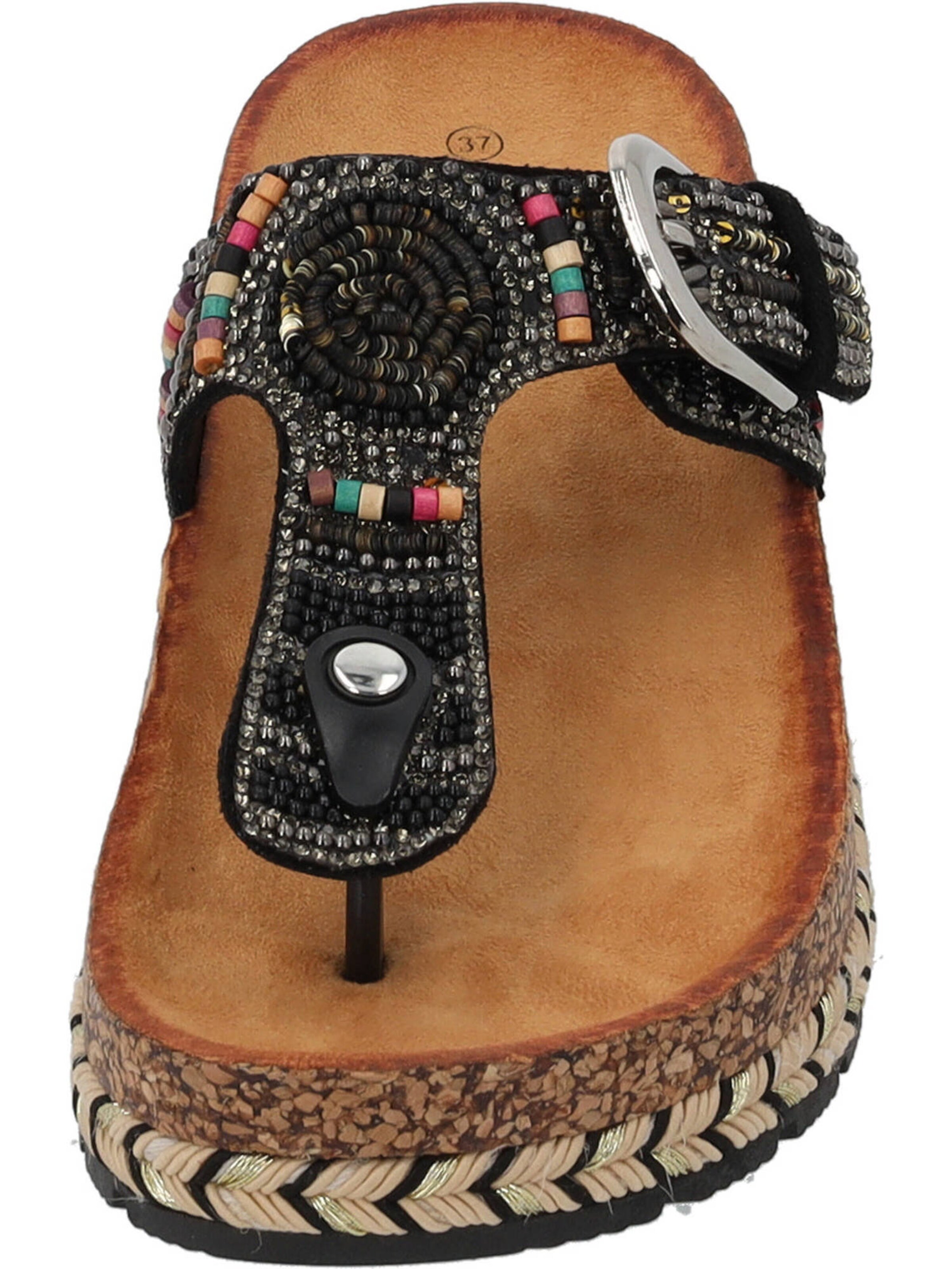 Palado by Sila Sahin Босоножки через палец 'Ikoh' в Черный