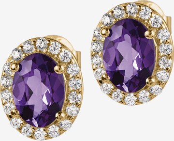 Jacques Lemans Earrings in Purple: front