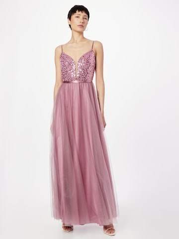 Laona Evening Dress in Pink: front