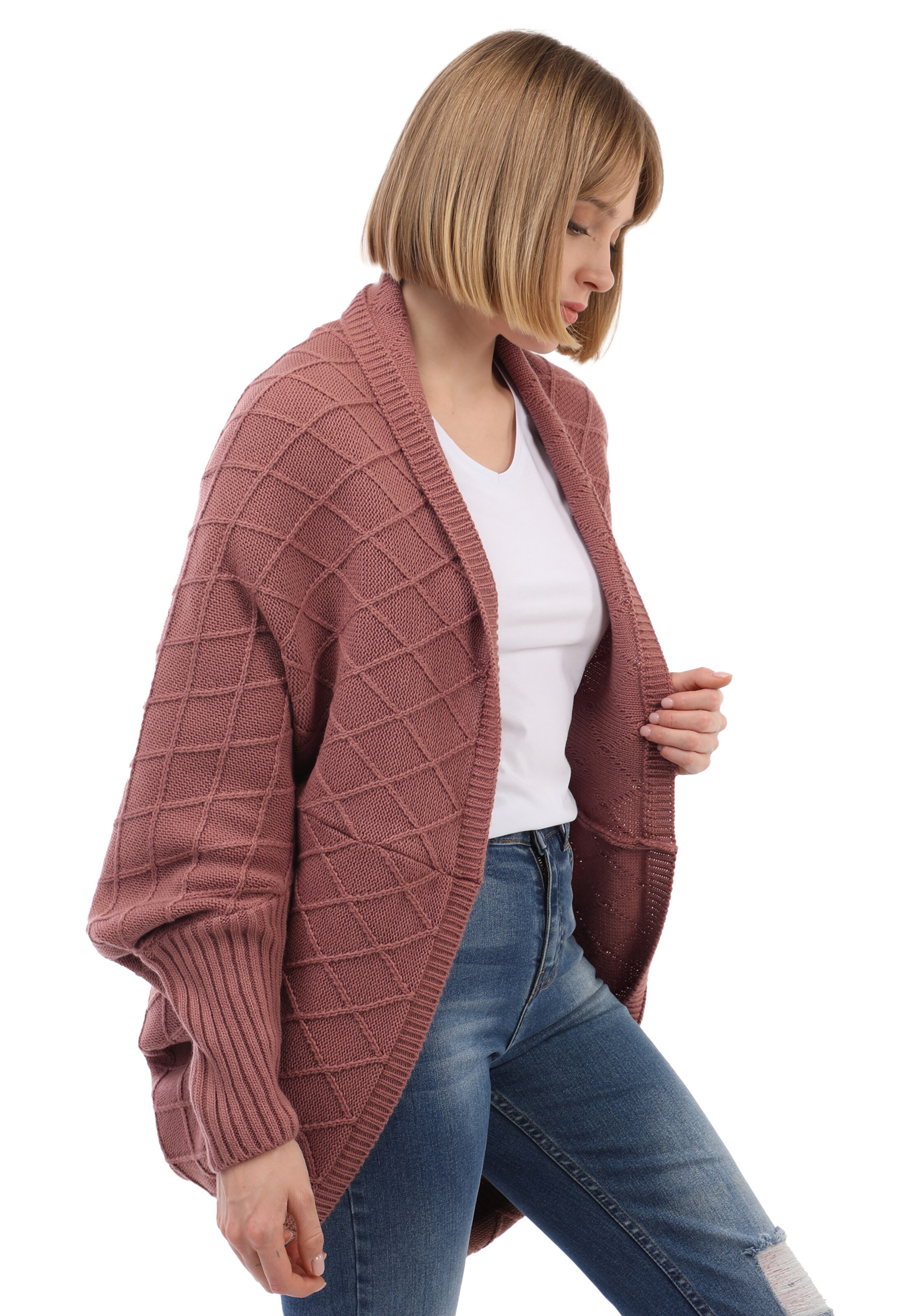 Jimmy Sanders Strickjacke in Braun