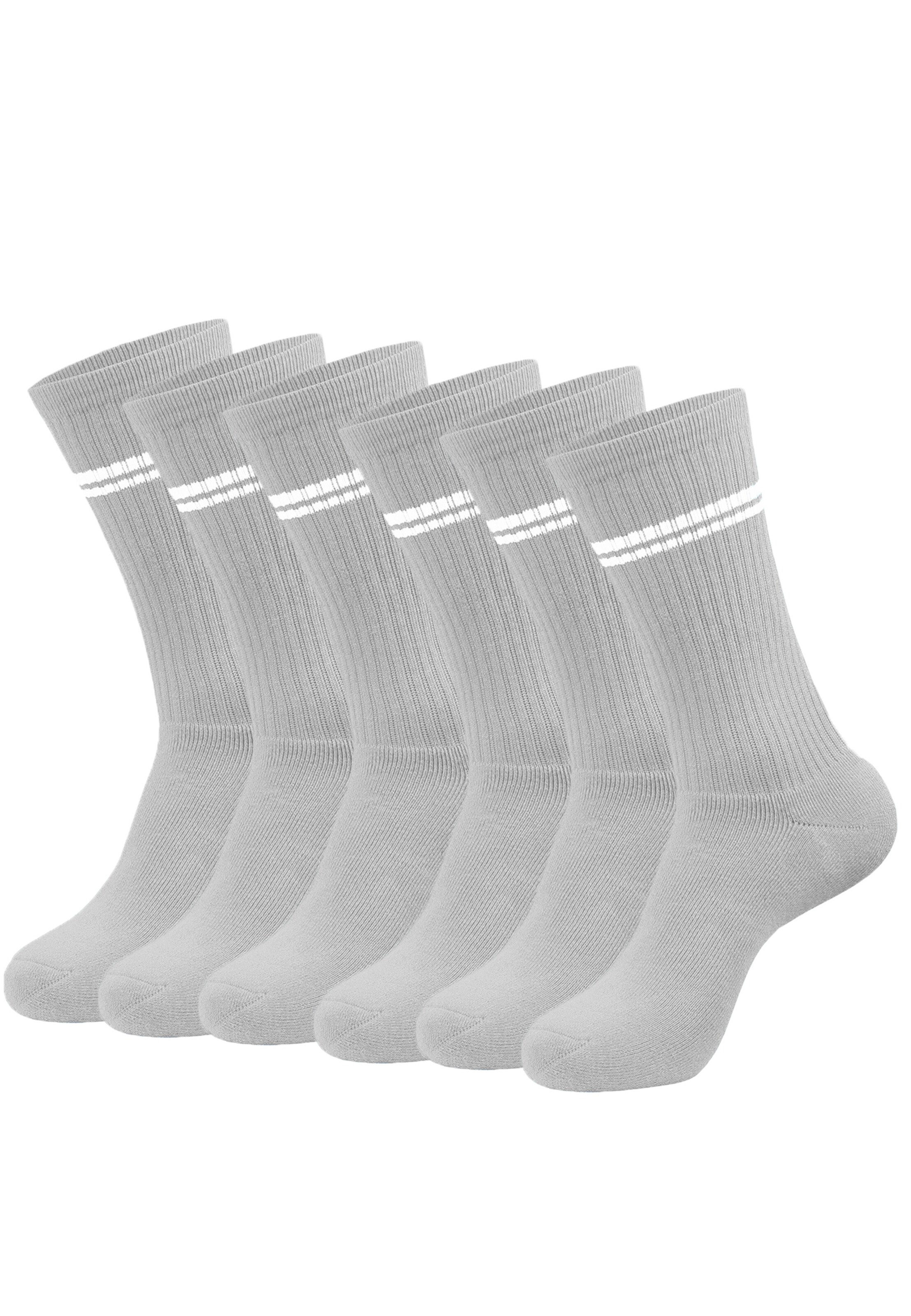 INDICODE JEANS Socks 'Louis' in Grey: front