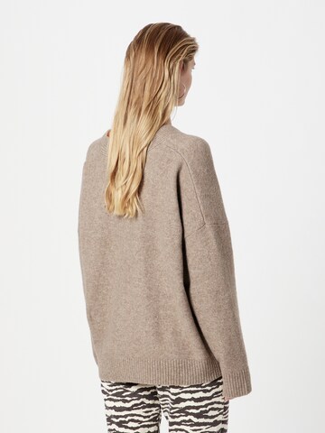 Monki Knit cardigan in Beige