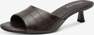 Mule Tamaris en marron : devant