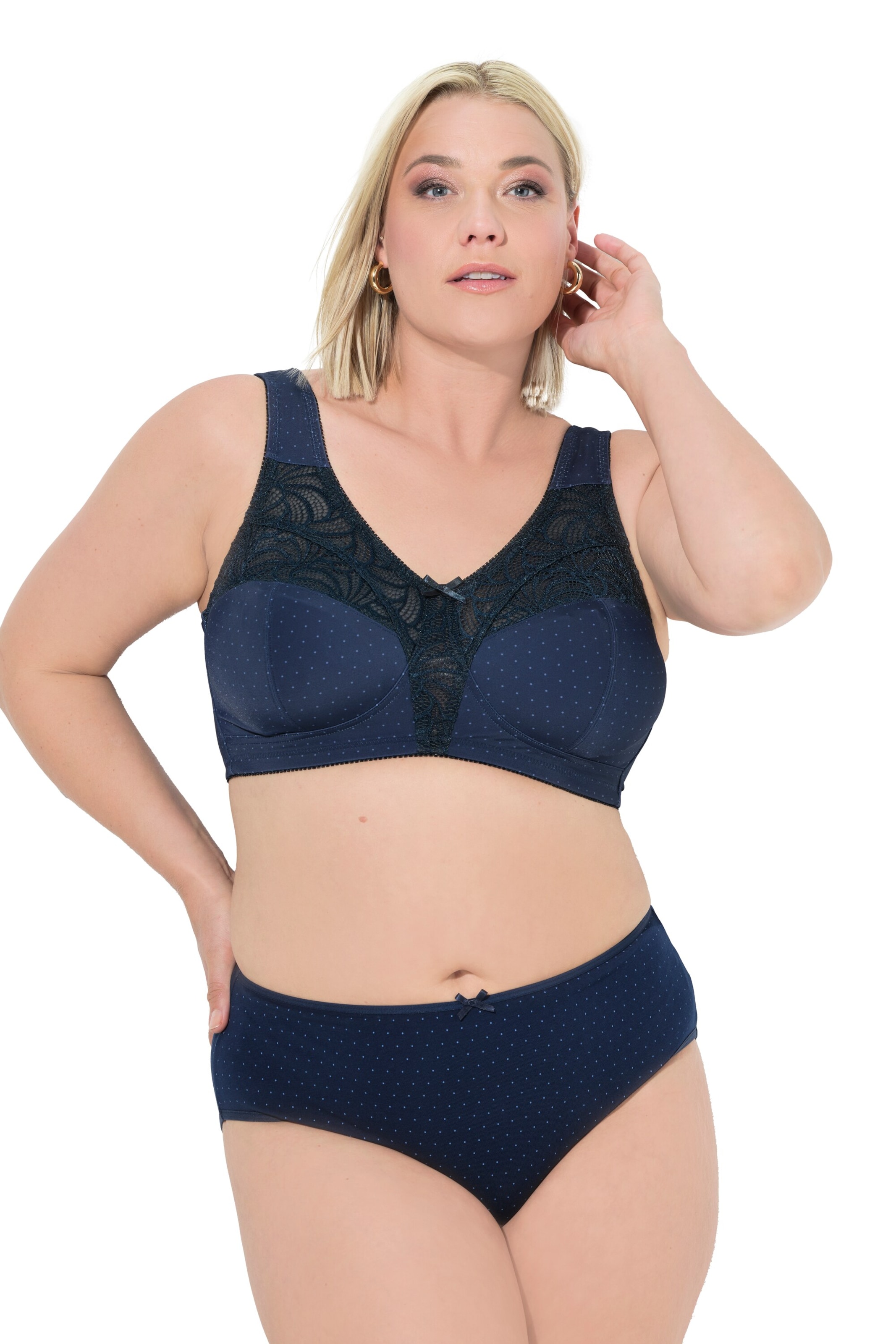 Ulla Popken - Cueca em azul: frente