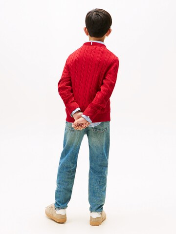 TOMMY HILFIGER Pullover in Rot