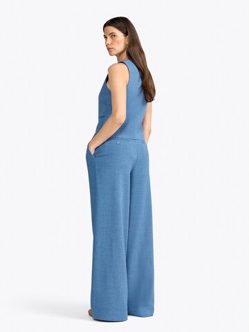 Rich & Royal Loose fit Pleat-front trousers in Blue