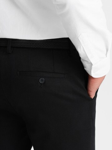 Ombre Slimfit Chinohose in Schwarz