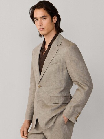 Hackett London Regular Fit Sakko 'DELAVE HOPSACK' in Beige