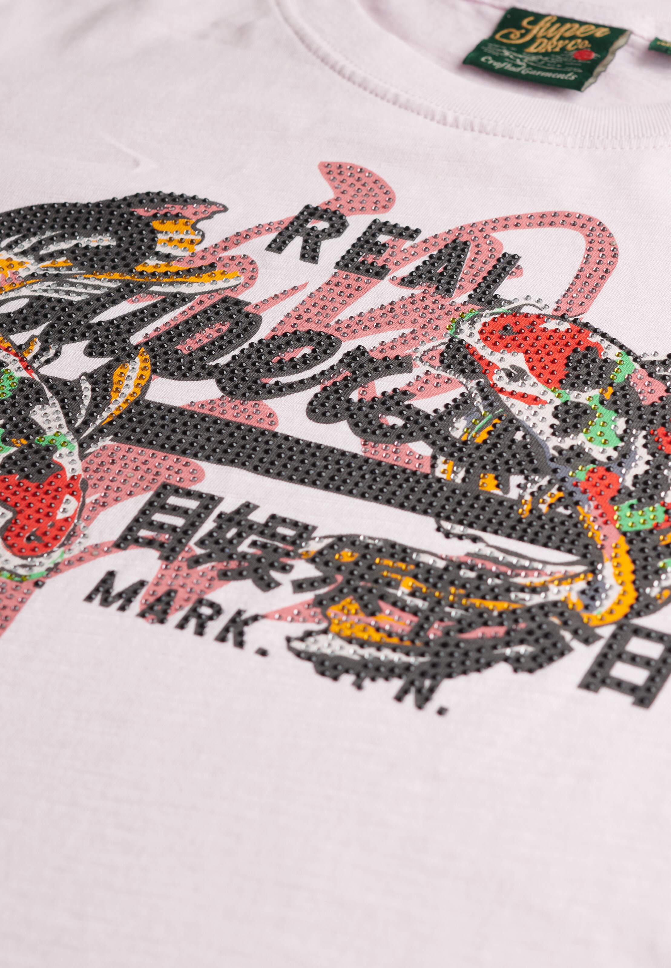 T-shirt 'Tokyo' Superdry en rose