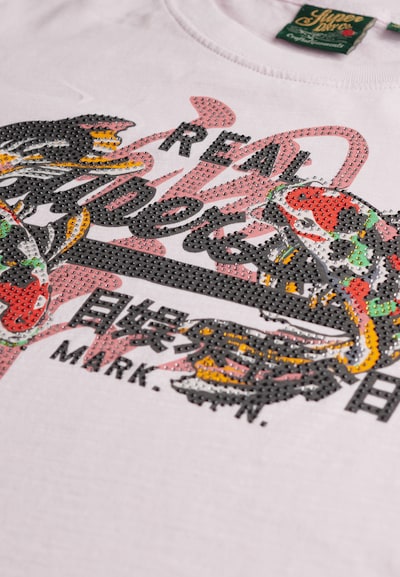 Superdry Shirt 'Tokyo' in Green / Rose / Red / Black, Item view