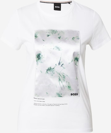 T-shirt 'Eventsa' BOSS Black en blanc : devant