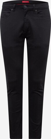 HUGO Skinny Jeans '734' in Black: front
