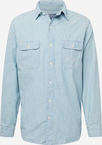 Polo Ralph Lauren Regular fit Button Up Shirt in Blue: front