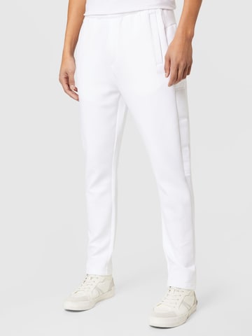 BOSS Green Regular Pants 'Helwyn' in White: front