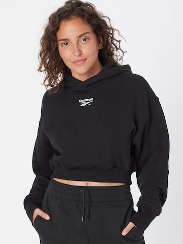 Reebok Sweatshirt in Black: front