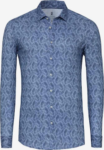 Chemise DESOTO en bleu : devant