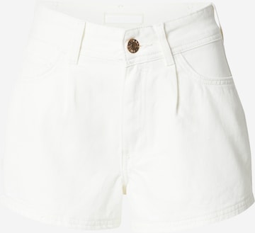 River Island - regular Pantalón vaquero plisado en blanco: frente