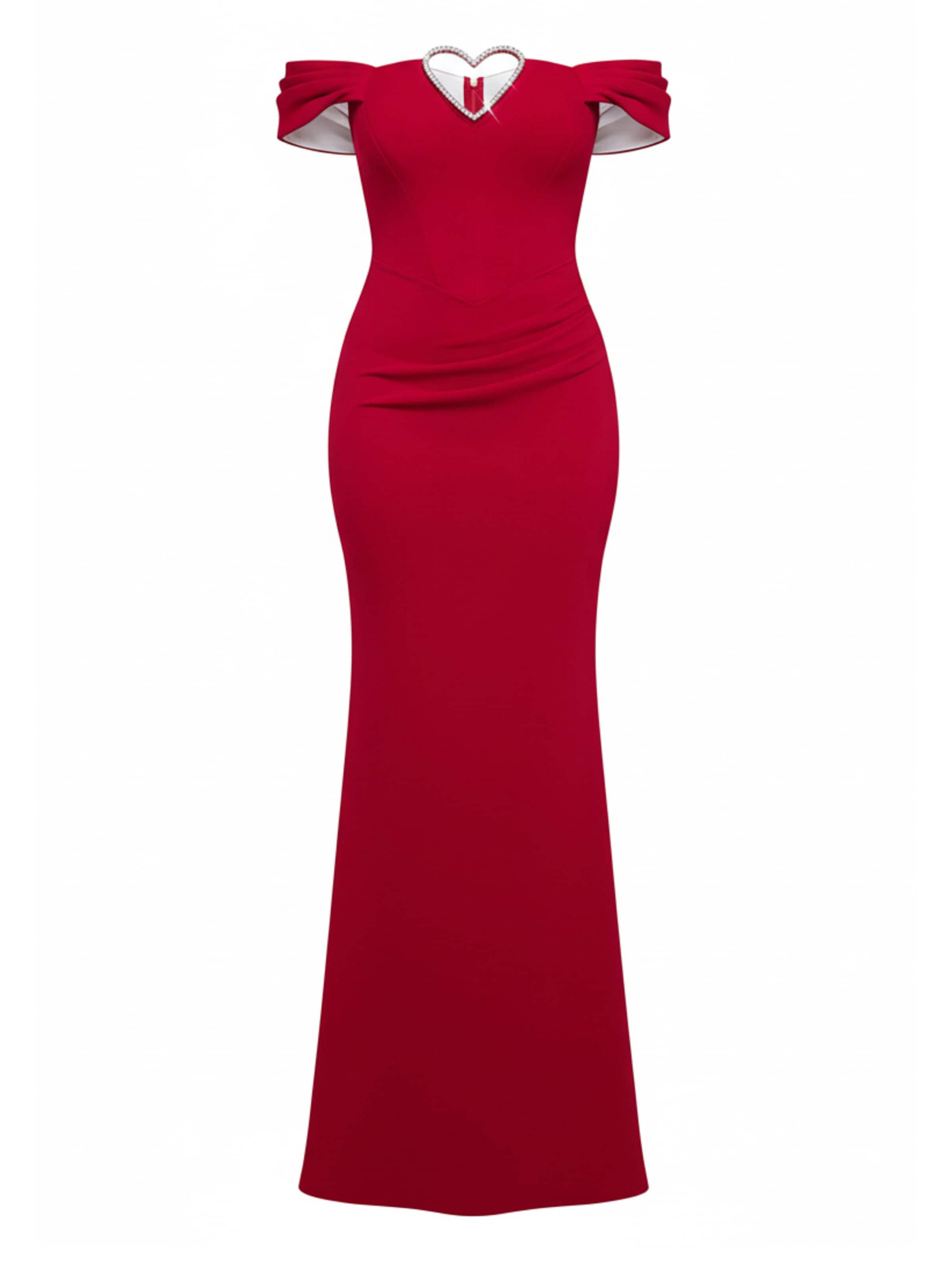 GODDIVA Evening dress in Red: front