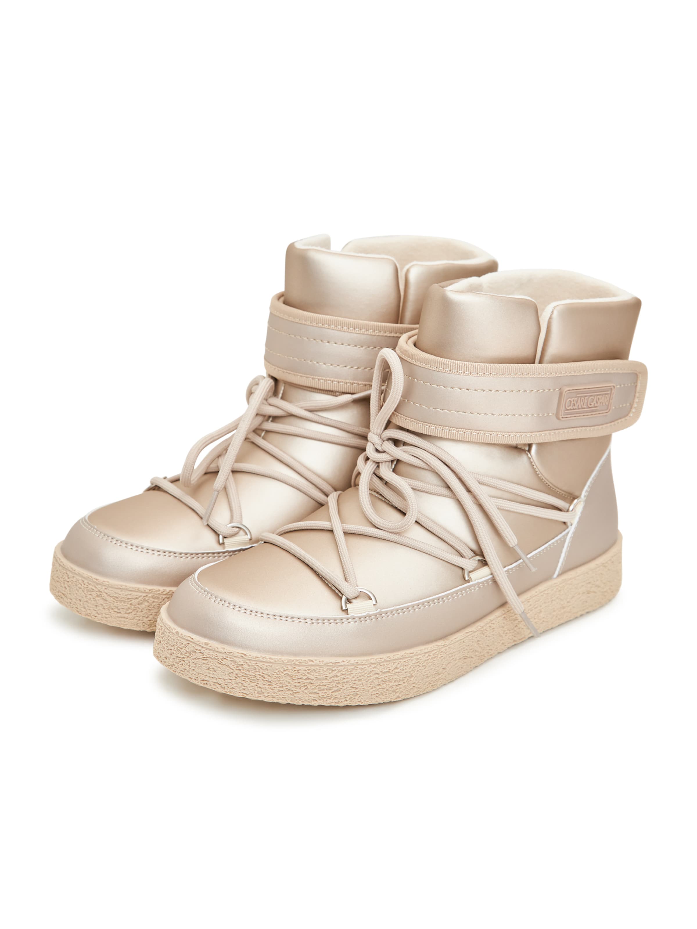 CESARE GASPARI Snow boots in Beige