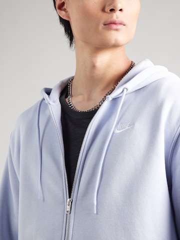 Nike Sportswear Sweat jacket 'CLUB' in Grey