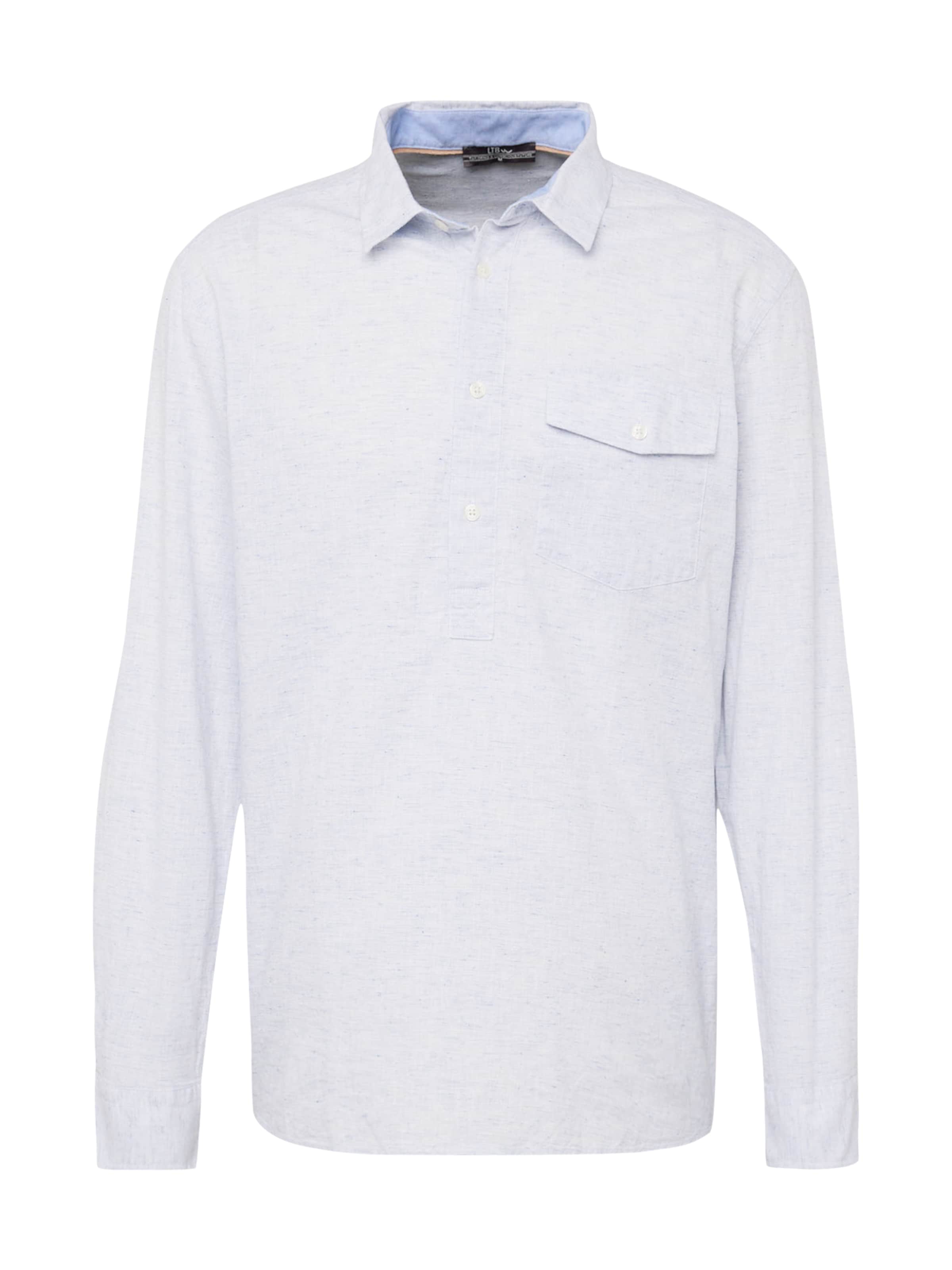 LTB Rovný strih Košeľa 'MOHEGE' - Modrá: predná strana