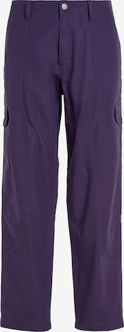 Calvin Klein Jeans Loose fit Cargo Pants in Purple: front