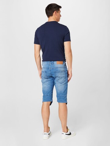 INDICODE JEANS Slimfit Shorts 'Kem' in Blau