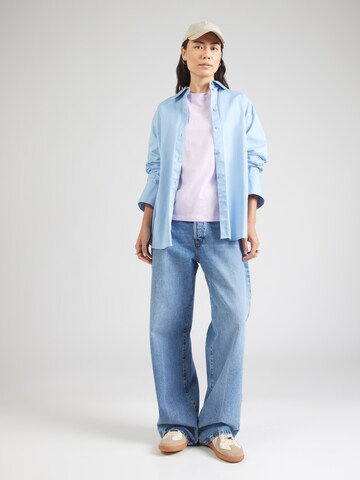purpurinė Calvin Klein Jeans Marškinėliai