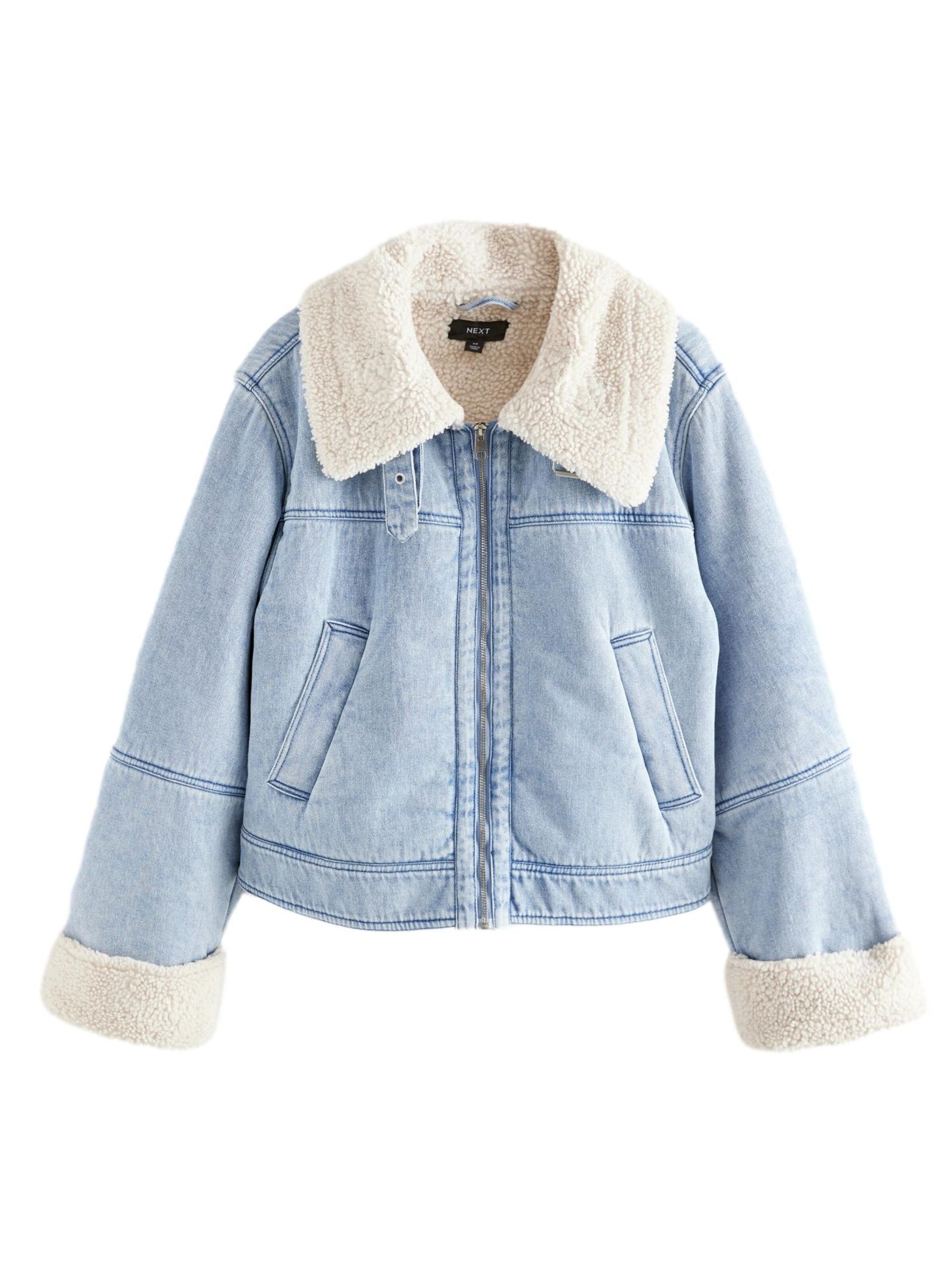 Next Tussenjas in Blauw: voorkant