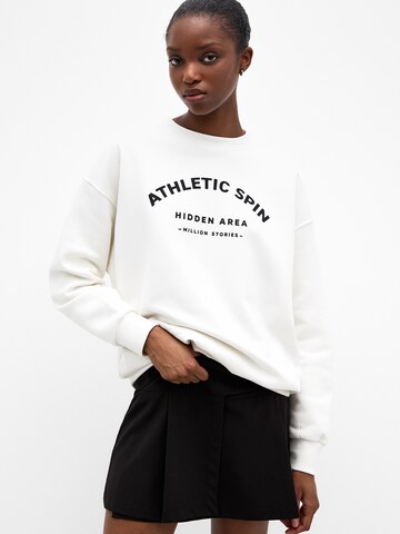 Pull&Bear Sweatshirt in Beige: Vorderseite