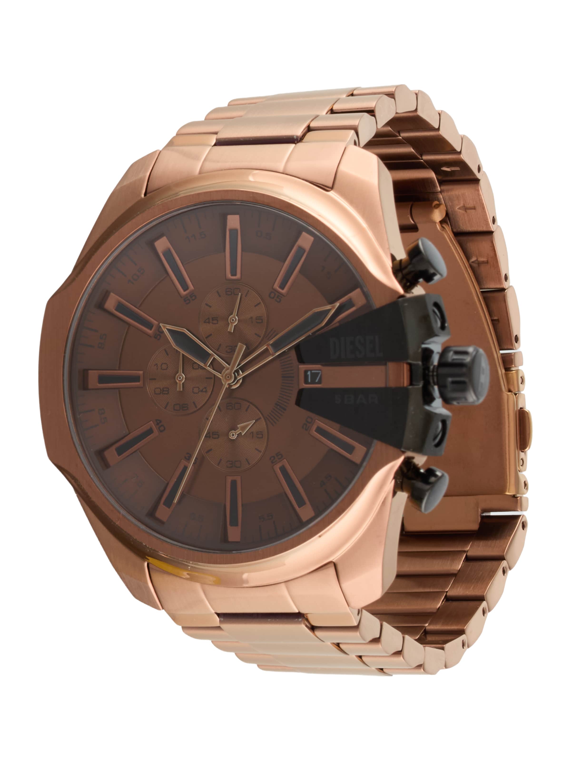 Orologio analogico 'MEGA CHIEF SLIM' di DIESEL in bronzo: frontale