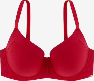 Dorina T-Shirt Rintaliivi 'DEMI' värissä punainen: etupuoli
