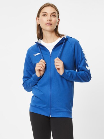 Hummel Sportsweatjacke in Blau: predná strana