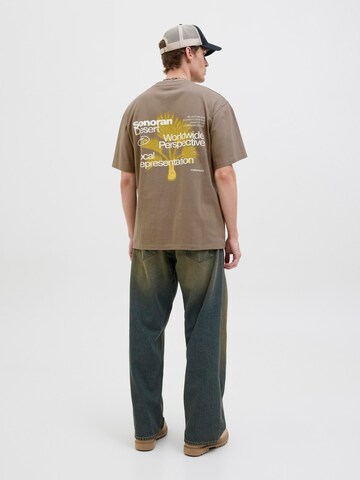 JACK & JONES T-Shirt in Braun