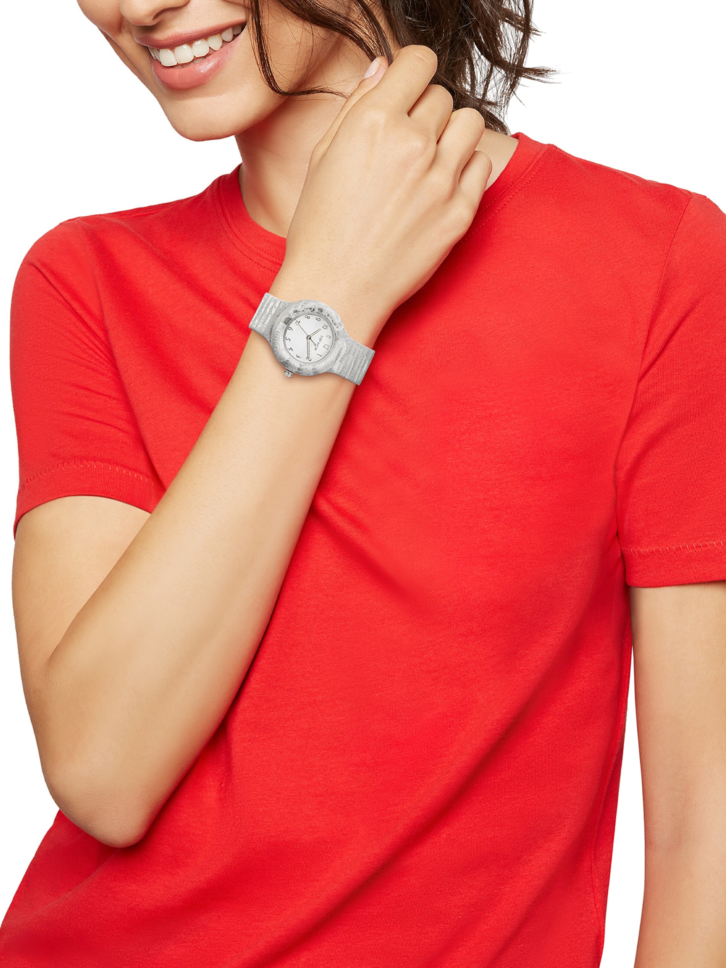 Orologio analogico 'Lace' di Hip Hop in bianco