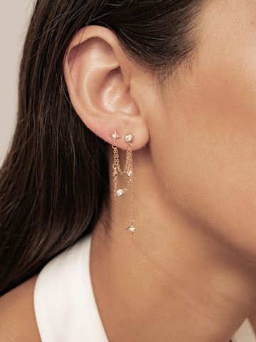 Hey Happiness - Pendientes 'Celestial Star Dangle' en oro: frente