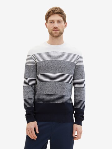 Pull-over TOM TAILOR en bleu : devant