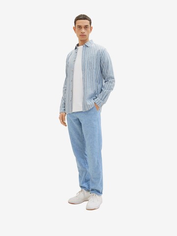 TOM TAILOR Regular Fit Hemd in Blau