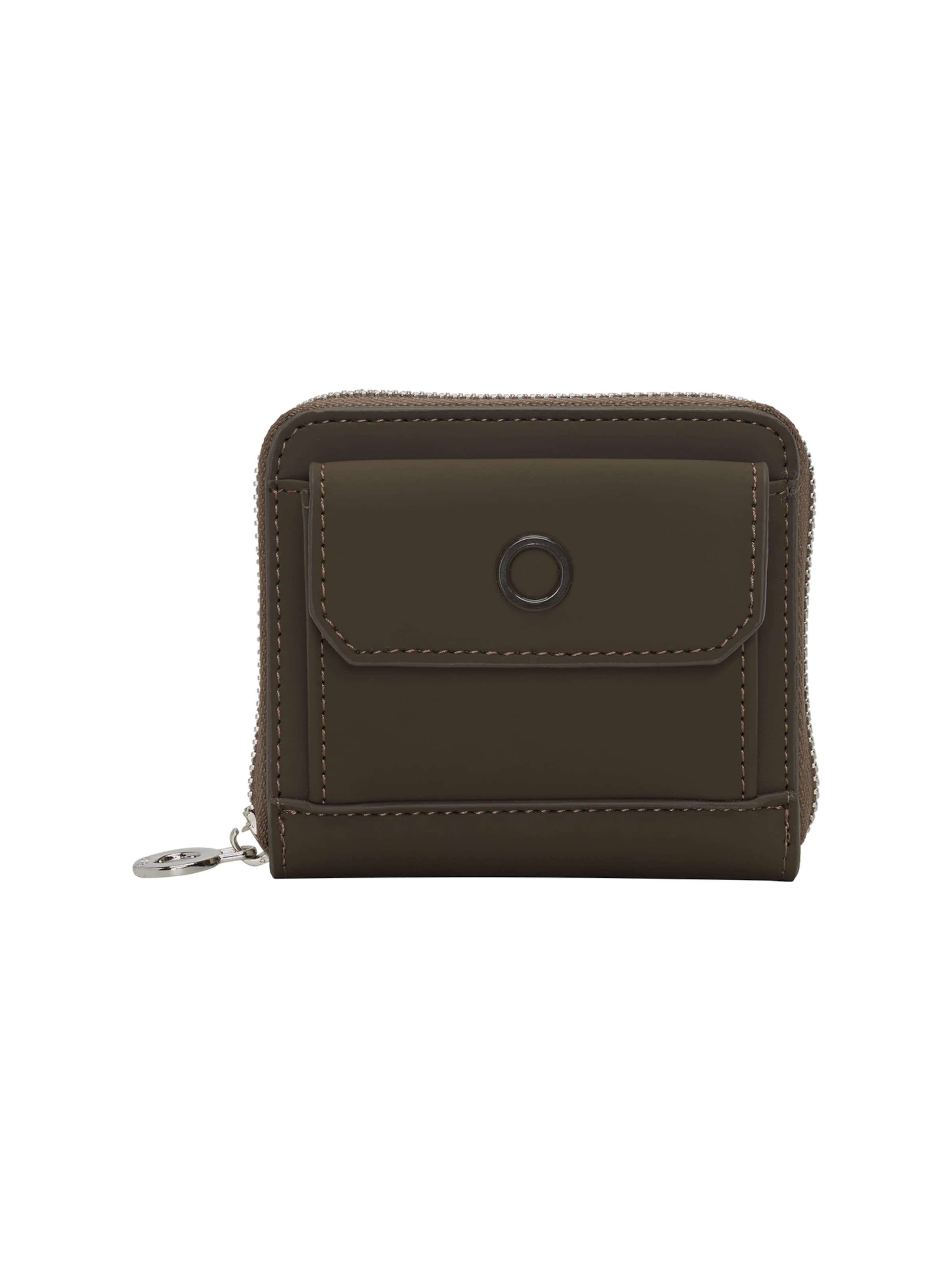 O bag Wallet in Brown: front