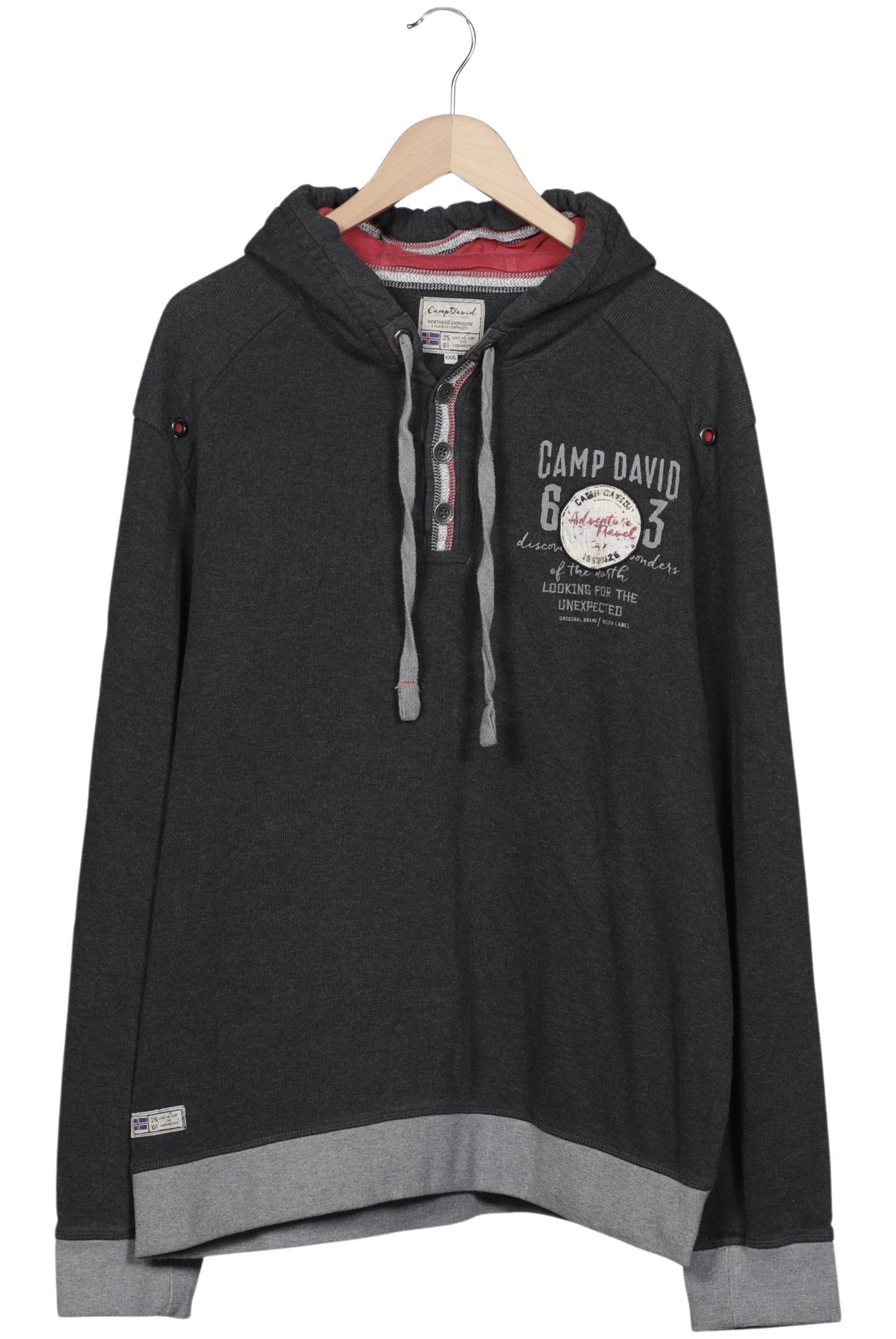 CAMP DAVID Pullover XXXL in Grau: Vorderseite