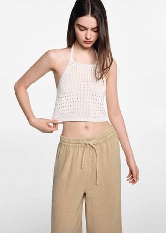 MANGO TEEN Wide Leg Hose 'easy' in Beige