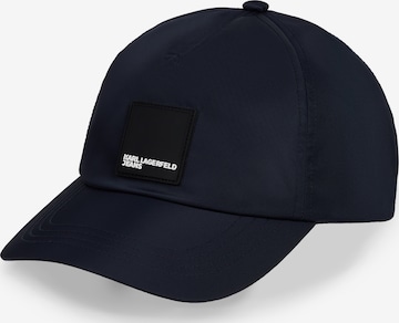 Casquette KARL LAGERFELD JEANS en bleu : devant