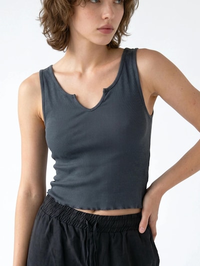 No Matter What Haut en XS en gris foncé, Vue avec produit