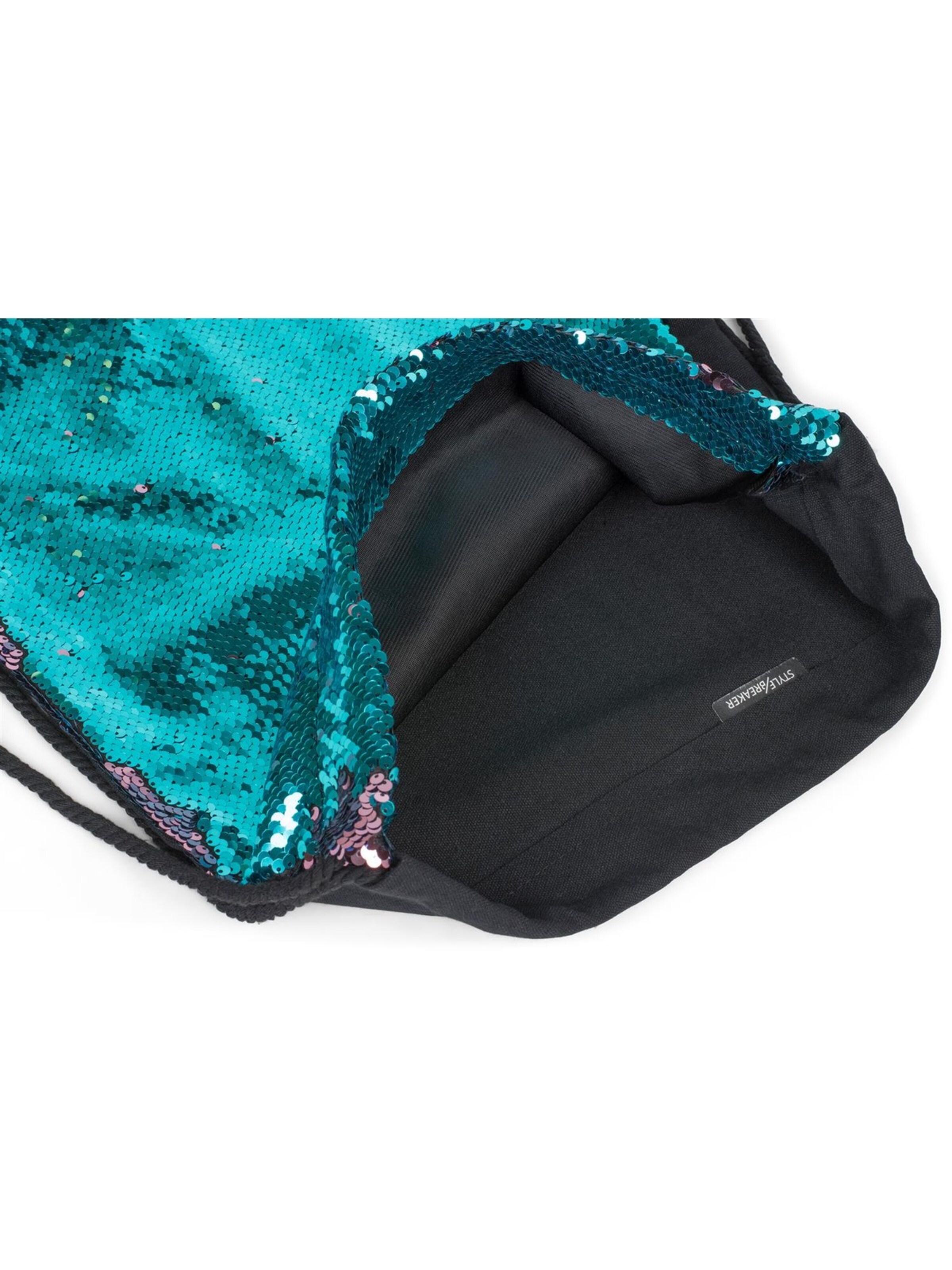 styleBREAKER Turnbeutel 'Turnbeutel mit Wendepailletten'‌‌‌‌‌‌‌‌‌‌ in Blau