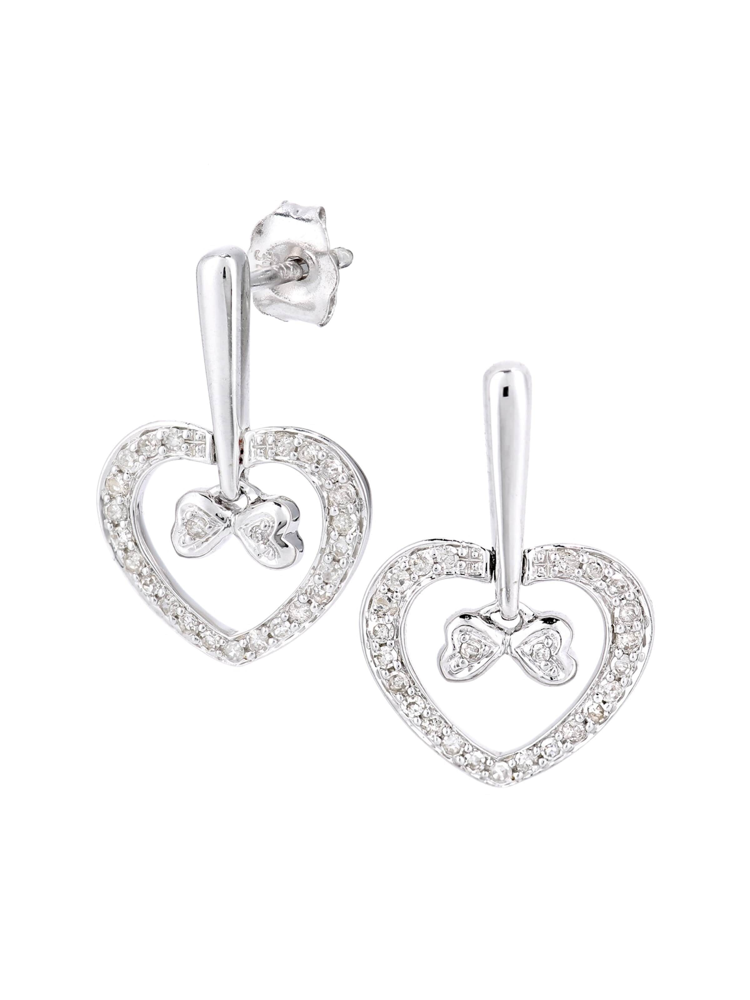 DIAMANT LETERNEL Earrings in One size in Silver, Item view