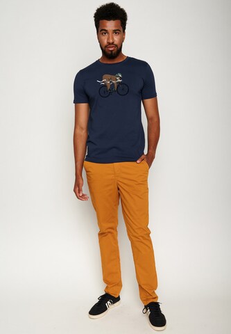 T-Shirt 'Animal Finish Sloth' GREENBOMB en bleu