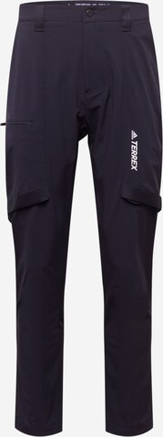 Pantalon outdoor 'Zupahike' ADIDAS TERREX en bleu : devant