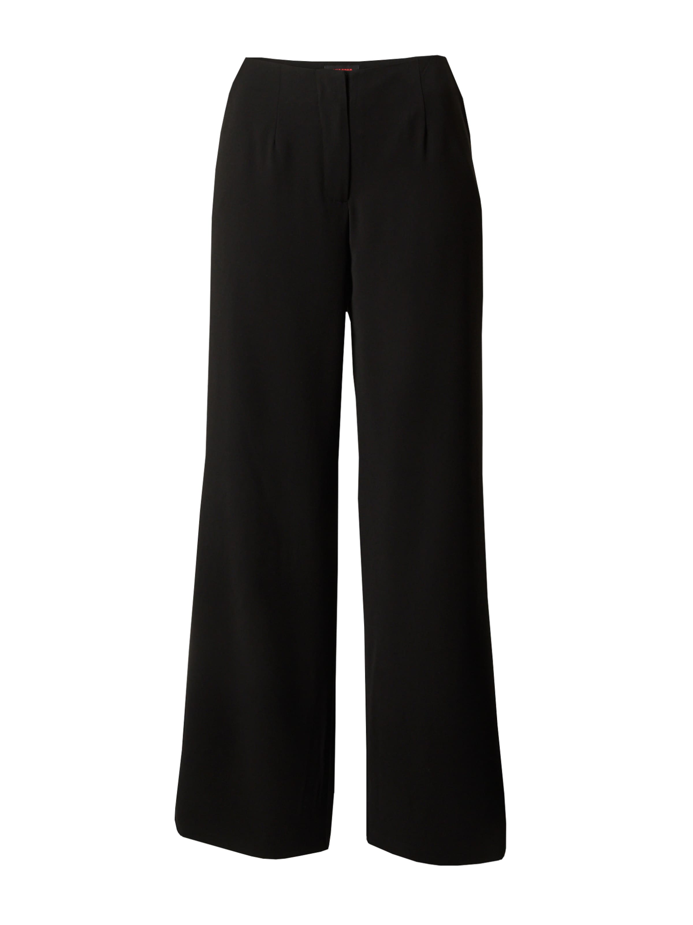 Wide leg Pantaloni con pieghe di Misspap in nero: frontale