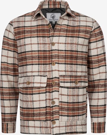 Rock Creek Button Up Shirt in Beige: front